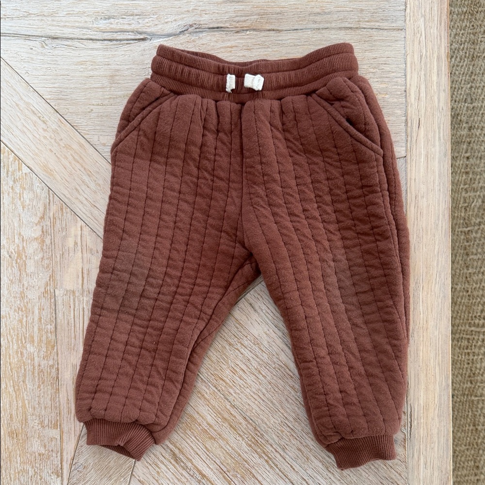 Rylee + Cru Mixed Baby/Toddler Pants Set - Sage, Cream, Rust - Picture 2 of 15